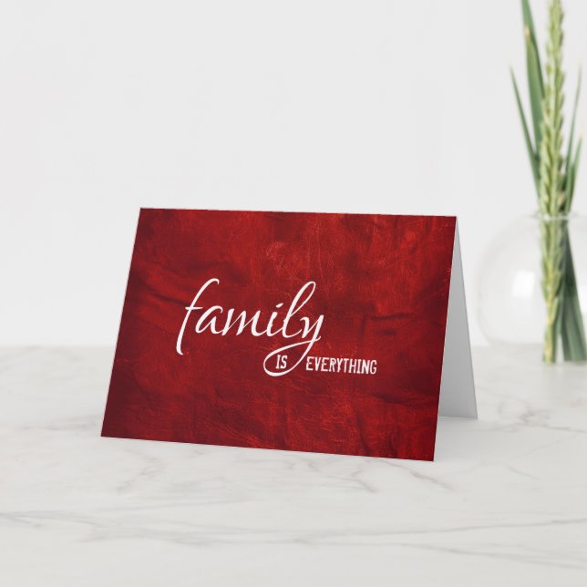 for son-in-law birthday red leather card (Front)