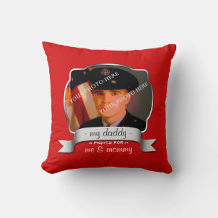 For Son of Overseas Soldier - Red Pillow