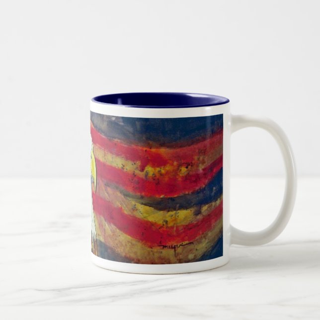 For Spacious Skies Two-Tone Coffee Mug (Right)