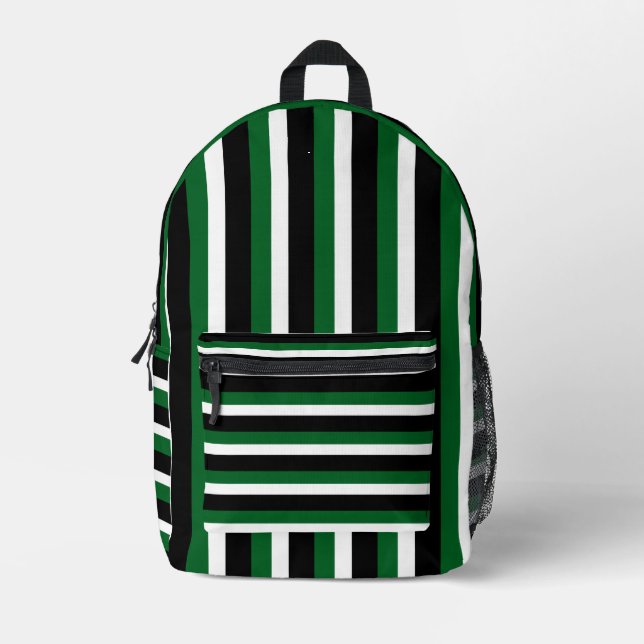 For Style Lovers – Abstract Green Art Backpack (Front)