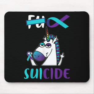 For Suicide Prevention Awareness Unicorn Funny Gif Mouse Mat