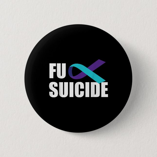 For Suicide Suicide Awareness Ribbon Suicide Preve 6 Cm Round Badge (Front)