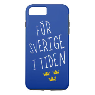 För Sverige i Tiden Cell Phone Case, Swedish iPhone 8 Plus/7 Plus Case