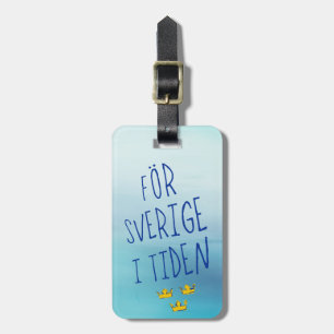 För Sverige i Tiden Luggage Tag Template