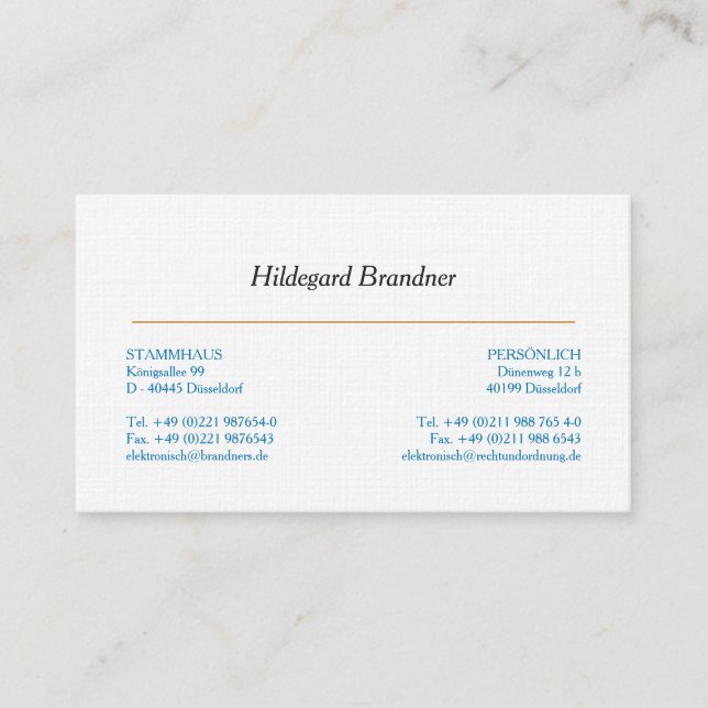 For Teaching Assistants Business Card (Front)