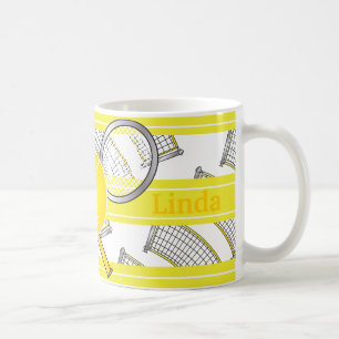 For Tennis Players - Yellow Coffee Mug