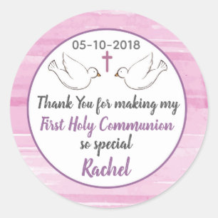 For Thank you making my First Holy Communion Classic Round Sticker