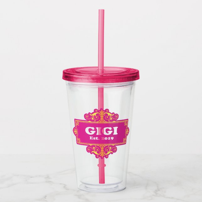 For That Special “GiGi 2019” Acrylic Tumbler (Front)