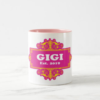 For That Special “GiGi 2019” Two-Tone Coffee Mug