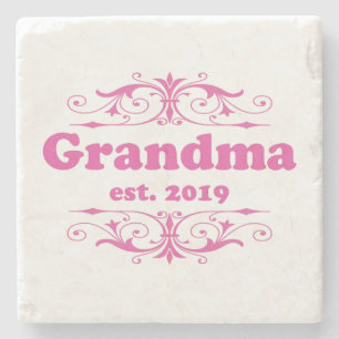 For That Special “Grandma 2019” Stone Coaster