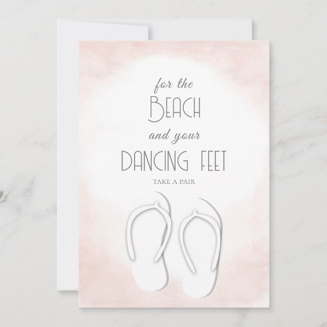 For the Beach and Your Dancing Feet Invitation (Front)