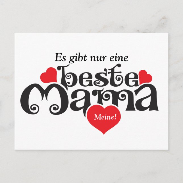 For the best mom... postcard (Front)