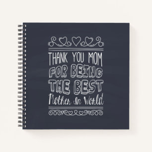 For The Best Mum in the World Guestbook Notebook