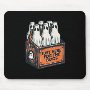 For The Boos Halloween 6 Pack Booze Ghost Beer Bot Mouse Mat