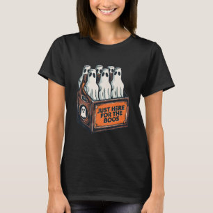 For The Boos Halloween 6 Pack Booze Ghost Beer Bot T-Shirt