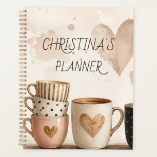 For the Coffee Lover Custom Name Planner