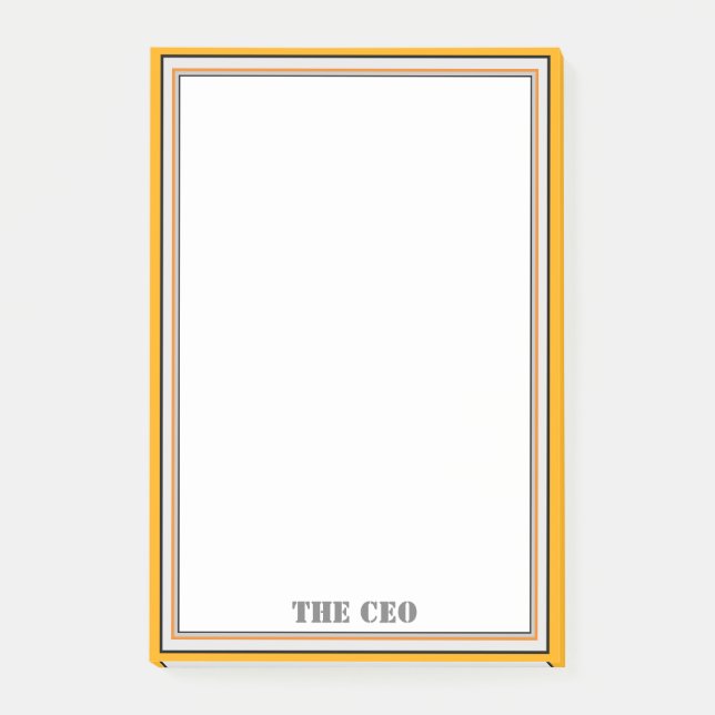 For The Desk Of The CEO Post-it Notes (Front)