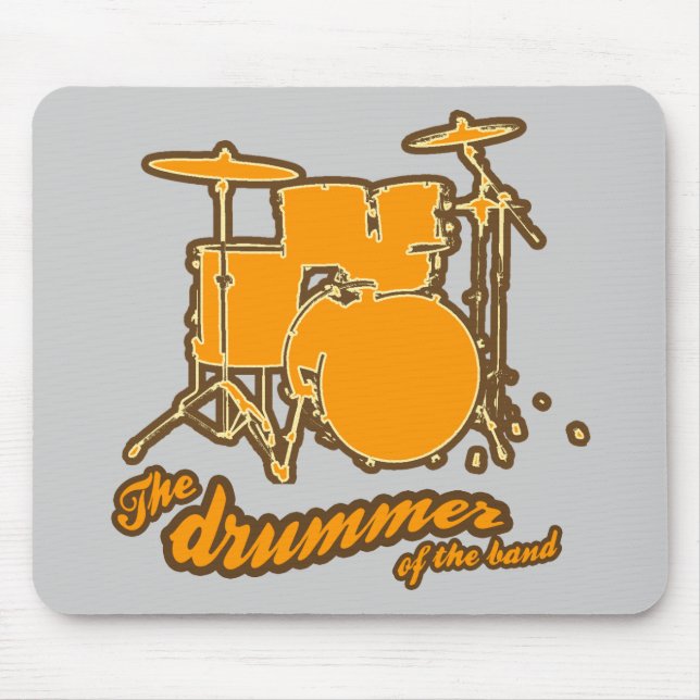 For the drummer | drums mouse mat (Front)