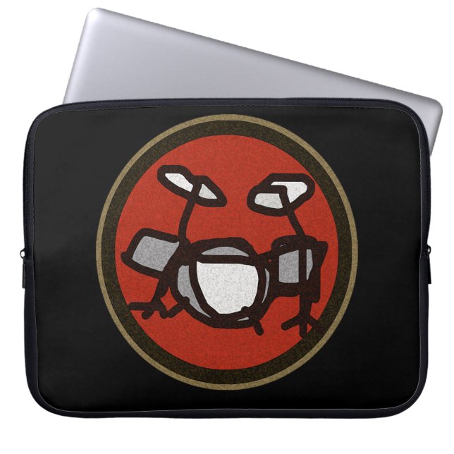 for the drummer laptop sleeve (Front)