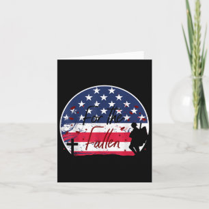 For The Fallen Heroes Memorial Day Veterans Card