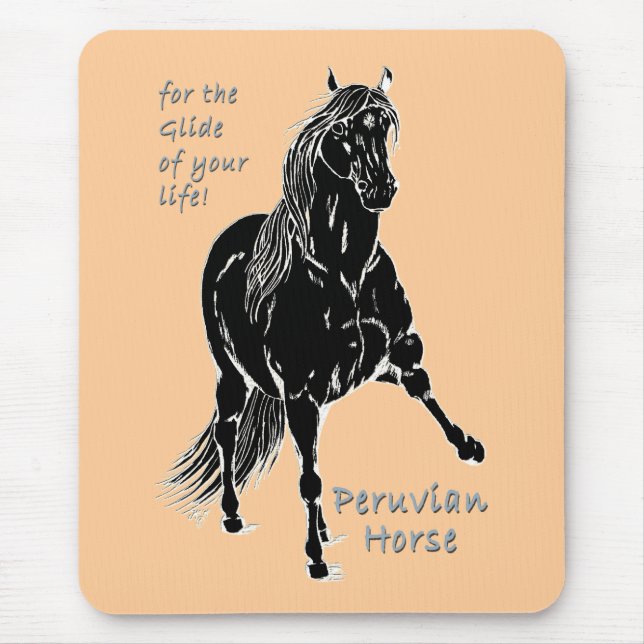 For the Glide of your Life Peruvian Horse Mouse Mat (Front)
