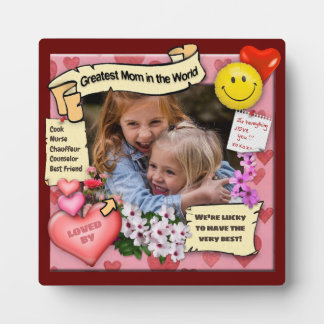For the Greatest Mum in the World ♥ Photo Plaque