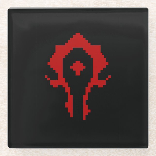 For The Horde Glass Coaster (Front)