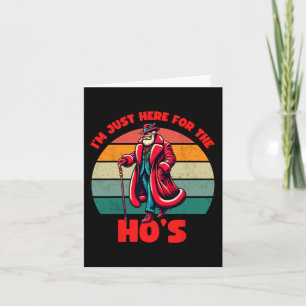For The Hos Inappropriate Santa Xmas Naughty List  Card