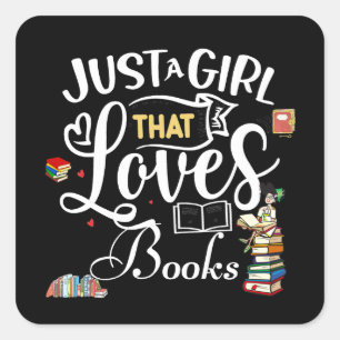 For The Joy of Reading Square Sticker