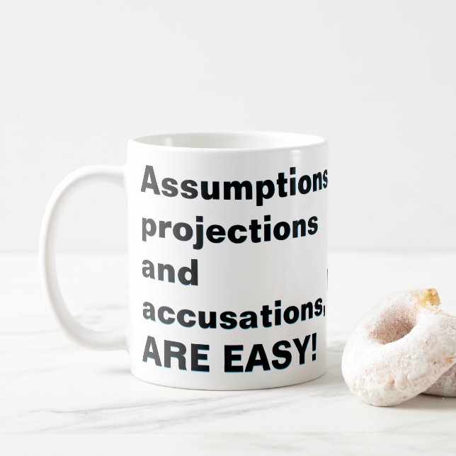 For the lazy, REAL FACTS ARE HARD! Coffee Mug (With Donut)