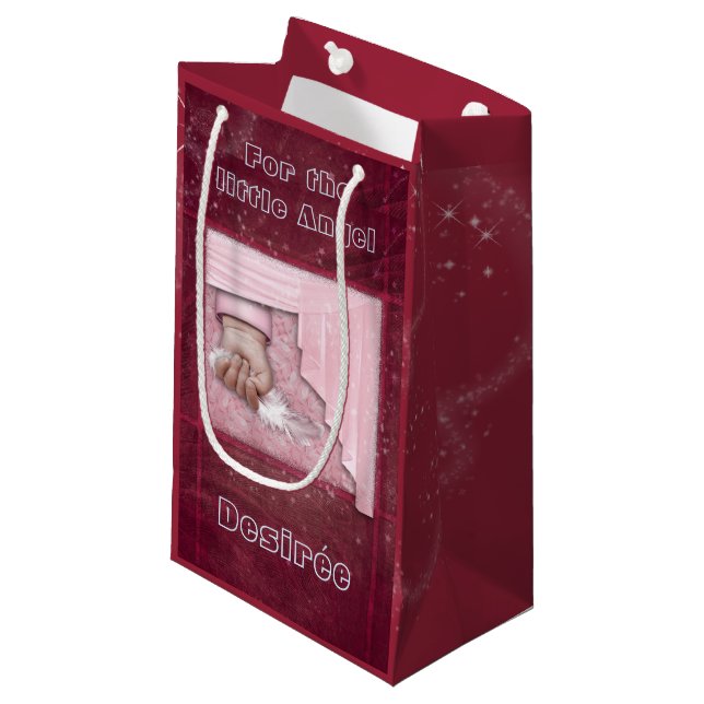 For the Little Angel (customisable) Small Gift Bag (Front Angled)