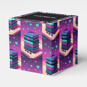 For The Love Of Books Pink Cube Favour Box