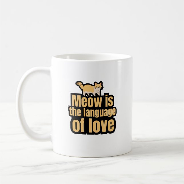For the Love of Cats Coffee Mug (Left)