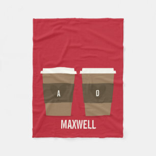 For the Love of Coffee Fleece Blanket