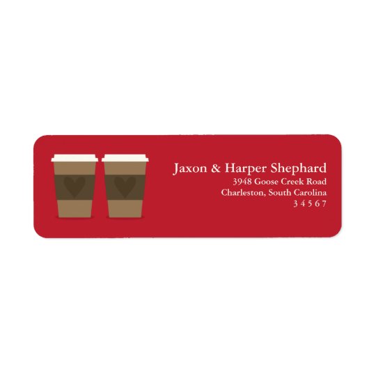 For the Love of Coffee Return Address Label
