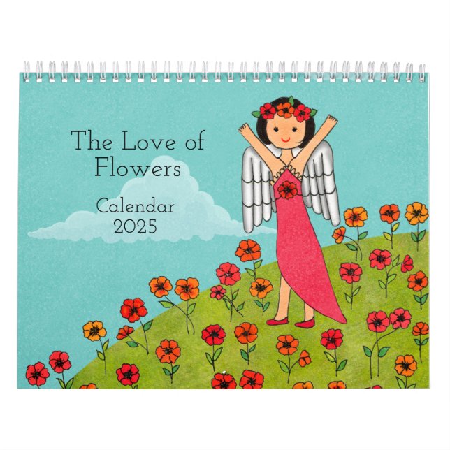 For the Love of Flowers 2025 Calendar (Cover)