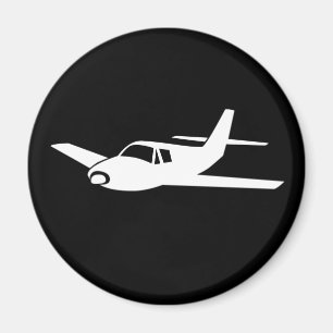 For the love of flying simple aeroplane magnet