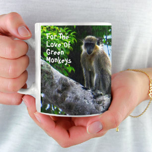 For The Love Of Green Monkeys Mug