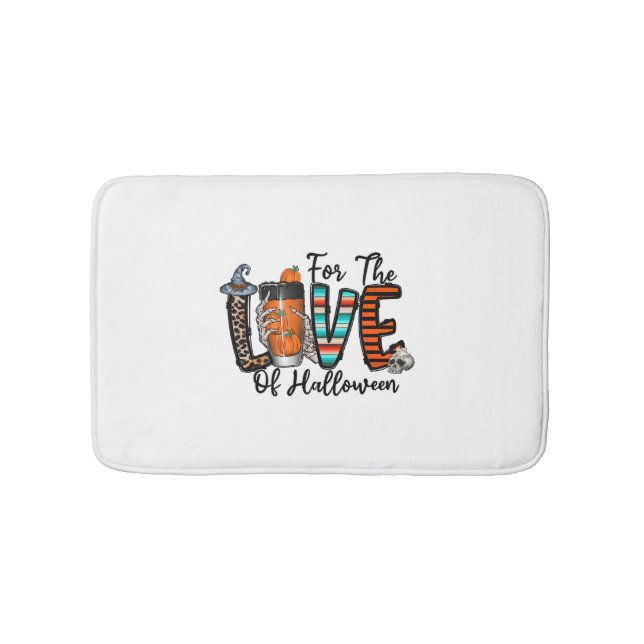 For The Love Of Halloween   Bath Mat (Front)