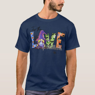 For The Love Of Halloween Spooky Halloween Gnome T-Shirt