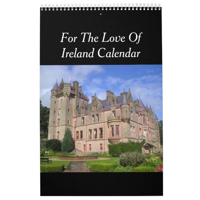 For The Love Of Ireland Calendar (Cover)