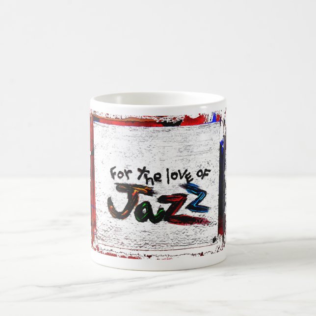 for the love of jazz coffee mug (Center)