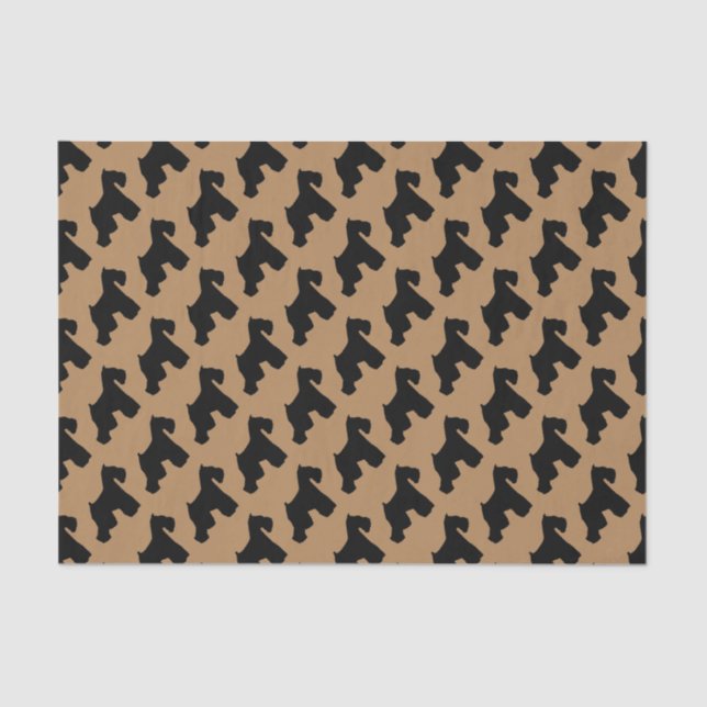 For The Love of Miniature Schnauzer Dogs Tissue Paper (Front)