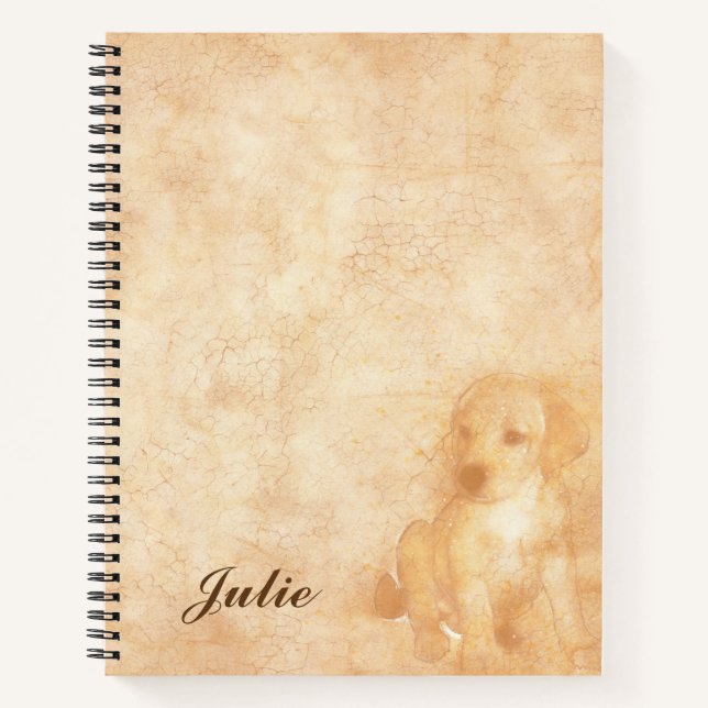 For the love of Puppies Custom Notebook (Front)