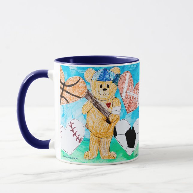 For the Love of Sports - Kids Art for CHOC Mug (Left)