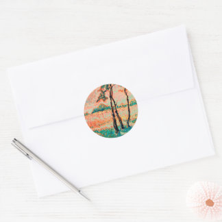 For the love of Summertime Classic Round Sticker