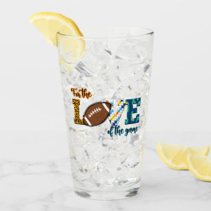 For The Love Of The Game Football Mum Leopard  Glass