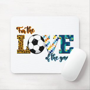 For The Love Of The Game Soccer Mum Leopard Mouse Mat