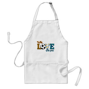 For The Love Of The Game Soccer Mum Leopard Standard Apron
