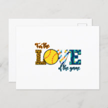 For The Love Of The Game Softball Mum Leopard